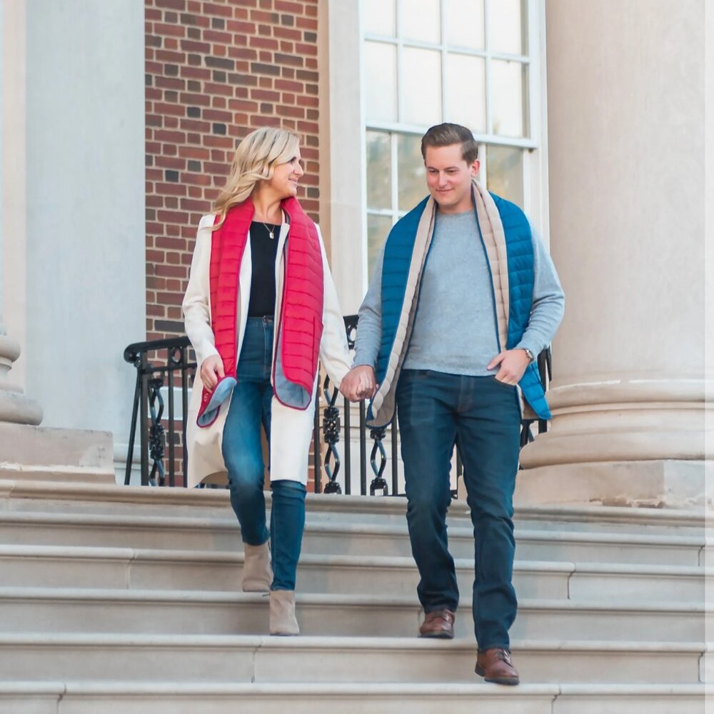 Adult Puffer Hug Original Scarf - red